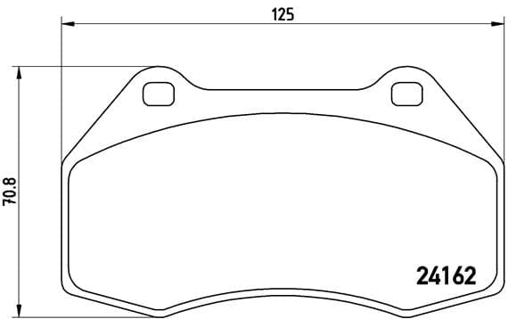 BREMBO Sada brzdových platničiek kotúčovej brzdy P68036 1