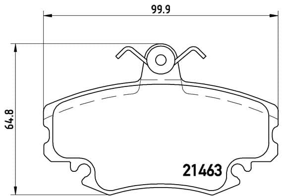 BREMBO Sada brzdových platničiek kotúčovej brzdy P68038 1