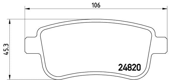 BREMBO Sada brzdových platničiek kotúčovej brzdy P68041 1