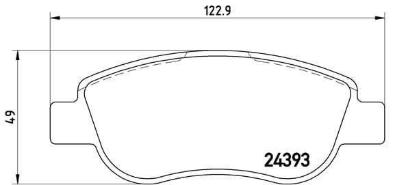BREMBO Sada brzdových platničiek kotúčovej brzdy P68049 1