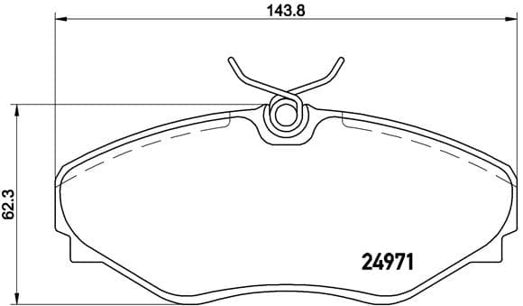 BREMBO Sada brzdových platničiek kotúčovej brzdy P68055 1