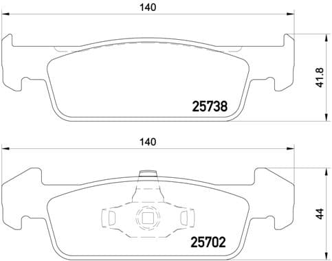 BREMBO Sada brzdových platničiek kotúčovej brzdy P68060 1