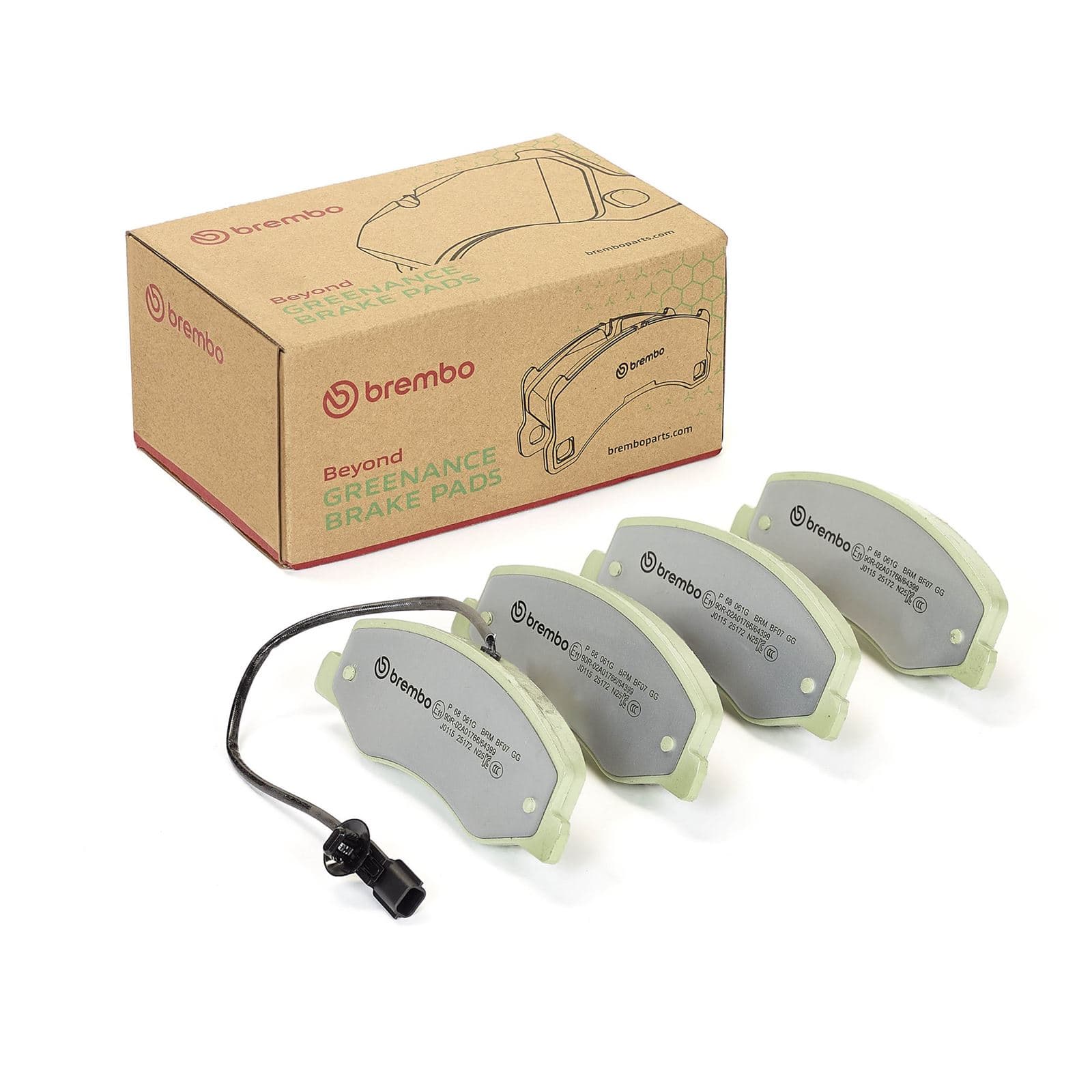 BREMBO Sada brzdových platničiek kotúčovej brzdy P 68 061G 1