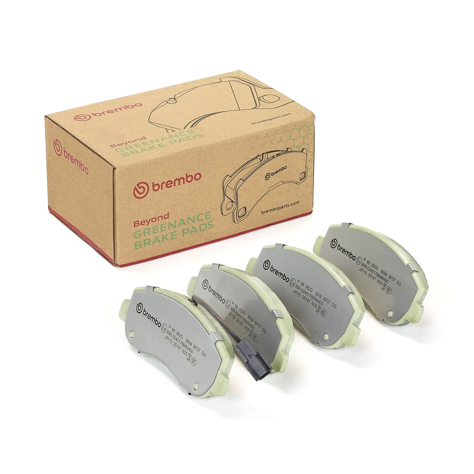 BREMBO Sada brzdových platničiek kotúčovej brzdy P 68 062G 1