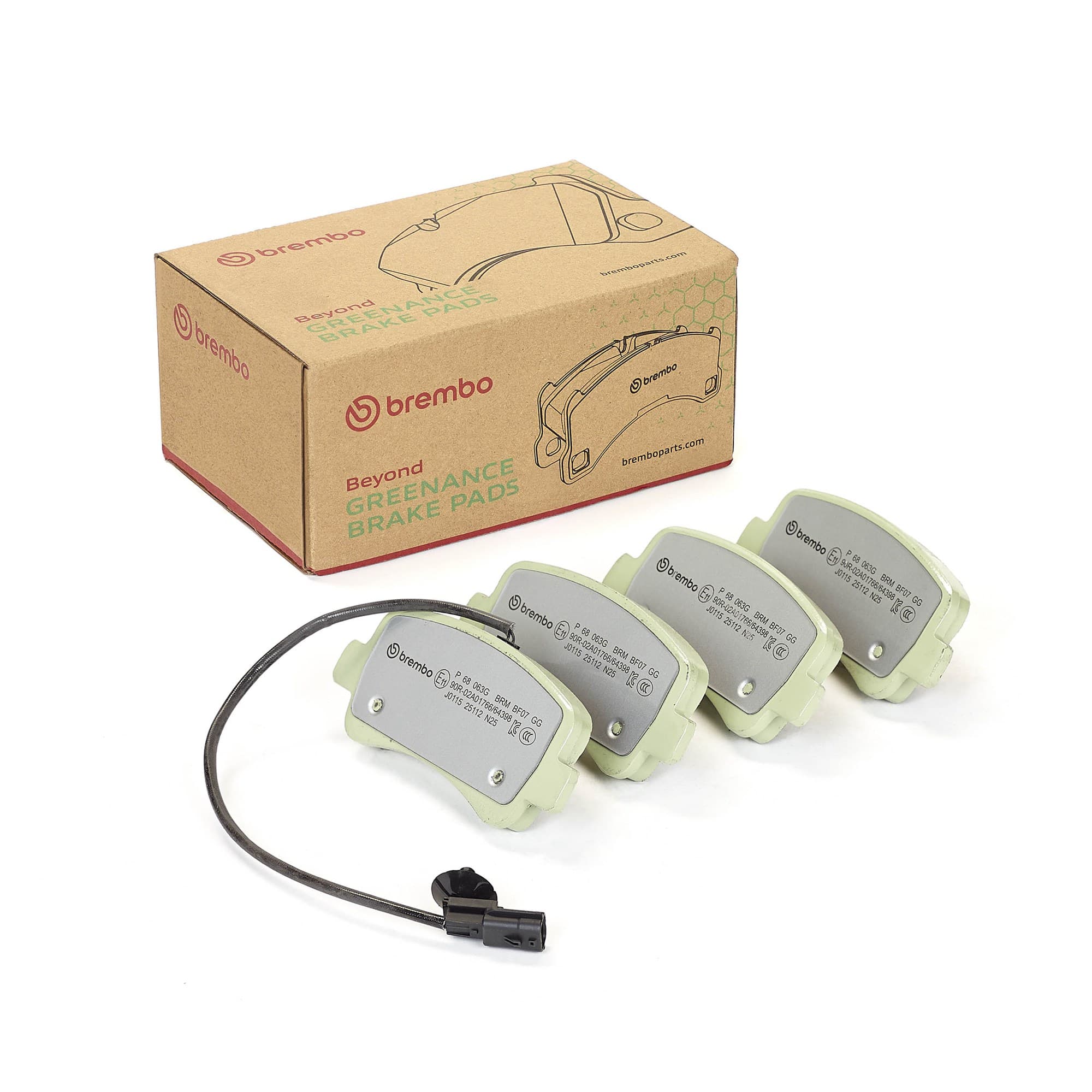 BREMBO Sada brzdových platničiek kotúčovej brzdy P 68 063G 1