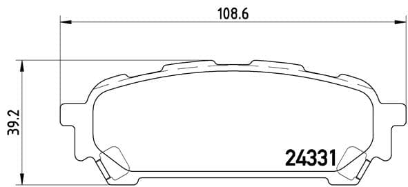BREMBO Sada brzdových platničiek kotúčovej brzdy P78014 1