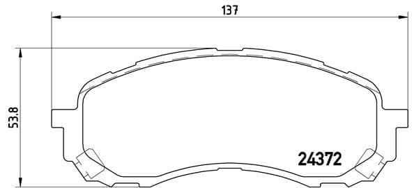 BREMBO Sada brzdových platničiek kotúčovej brzdy P78015 1
