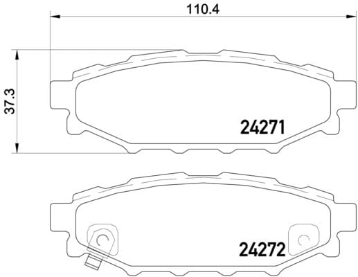 BREMBO Sada brzdových platničiek kotúčovej brzdy P78020 1