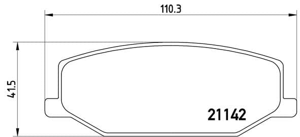 BREMBO Sada brzdových platničiek kotúčovej brzdy P79001 1