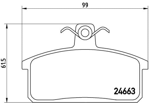 BREMBO Sada brzdových platničiek kotúčovej brzdy P79007 1