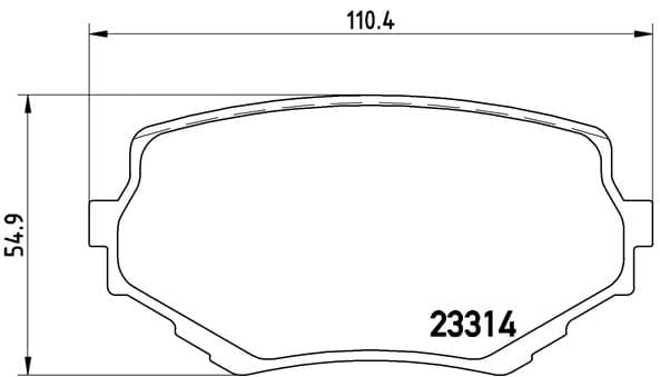 BREMBO Sada brzdových platničiek kotúčovej brzdy P79009 1