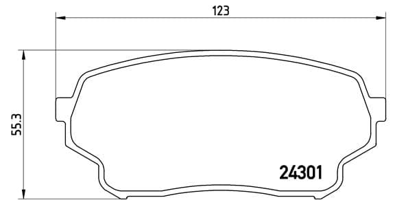 BREMBO Sada brzdových platničiek kotúčovej brzdy P79019 1