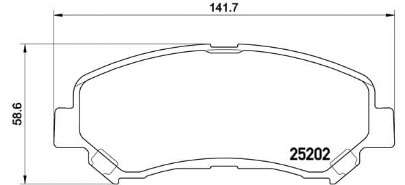 BREMBO Sada brzdových platničiek kotúčovej brzdy P79028 1