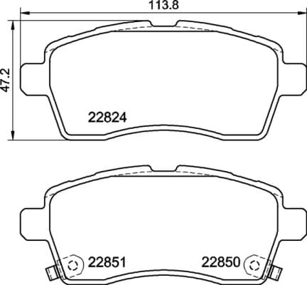 BREMBO Sada brzdových platničiek kotúčovej brzdy P 79 037 1