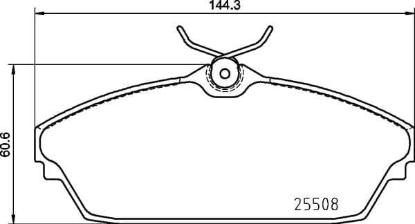 BREMBO Sada brzdových platničiek kotúčovej brzdy P82003 1