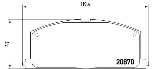 BREMBO Sada brzdových platničiek kotúčovej brzdy P83011 1
