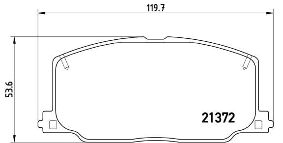 BREMBO Sada brzdových platničiek kotúčovej brzdy P83016 1