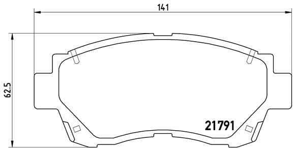 BREMBO Sada brzdových platničiek kotúčovej brzdy P83027 1
