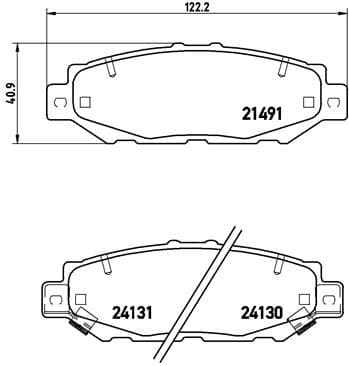 BREMBO Sada brzdových platničiek kotúčovej brzdy P83038 1