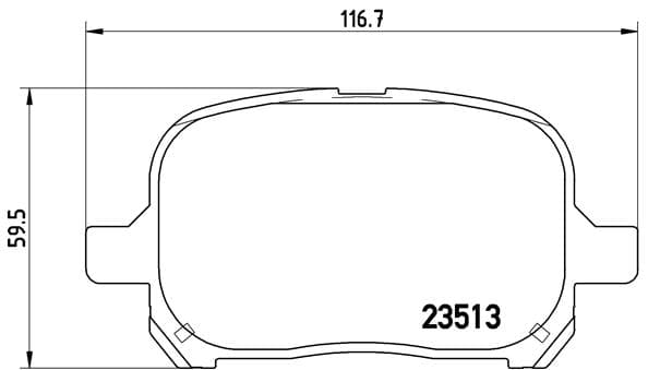 BREMBO Sada brzdových platničiek kotúčovej brzdy P83040 1