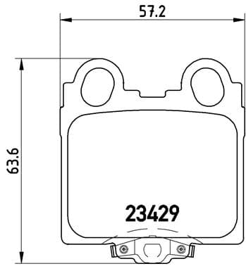 BREMBO Sada brzdových platničiek kotúčovej brzdy P83045 1