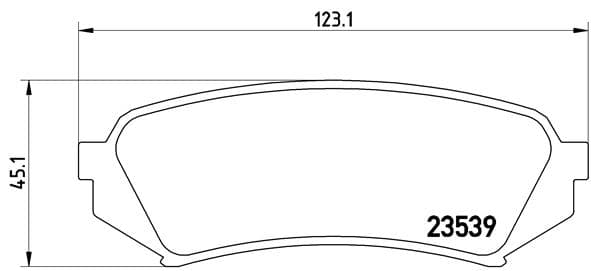 BREMBO Sada brzdových platničiek kotúčovej brzdy P83049 1