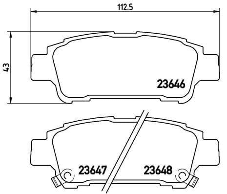 BREMBO Sada brzdových platničiek kotúčovej brzdy P83056 1