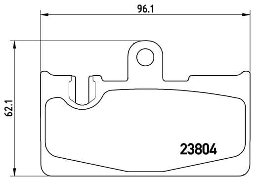 BREMBO Sada brzdových platničiek kotúčovej brzdy P83059 1