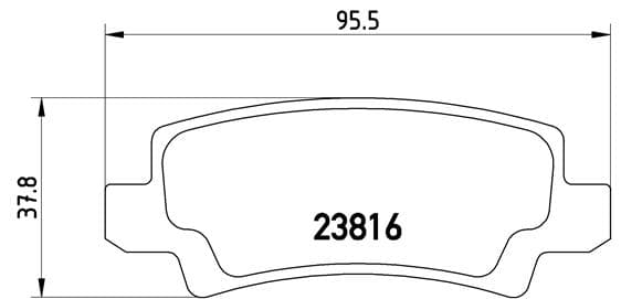 BREMBO Sada brzdových platničiek kotúčovej brzdy P83065 1