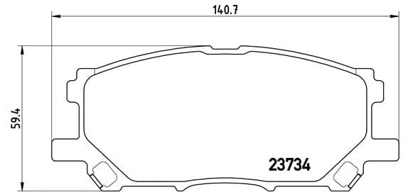 BREMBO Sada brzdových platničiek kotúčovej brzdy P83067 1