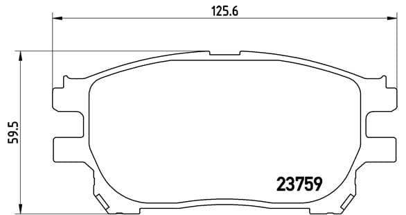 BREMBO Sada brzdových platničiek kotúčovej brzdy P83070 1