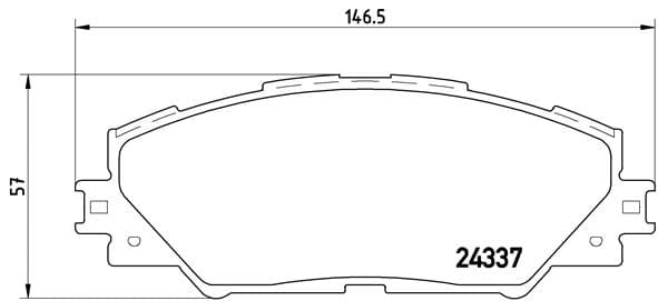 BREMBO Sada brzdových platničiek kotúčovej brzdy P83071 1