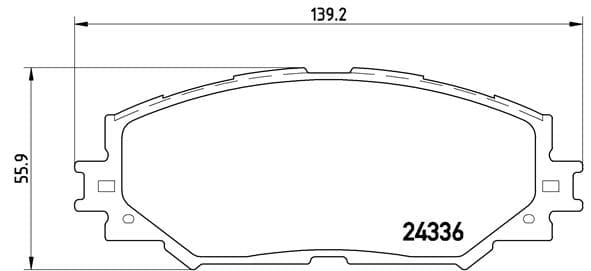 BREMBO Sada brzdových platničiek kotúčovej brzdy P83082 1
