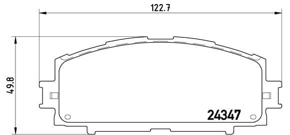 BREMBO Sada brzdových platničiek kotúčovej brzdy P83086 1