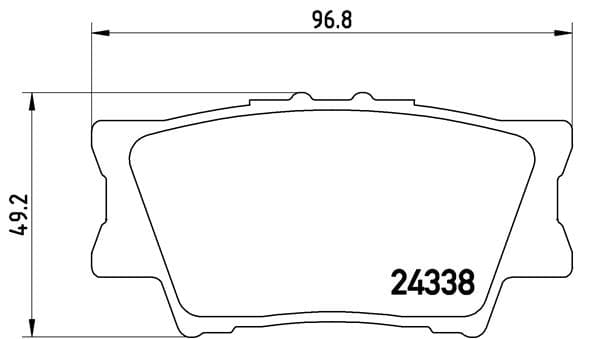 BREMBO Sada brzdových platničiek kotúčovej brzdy P83089 1