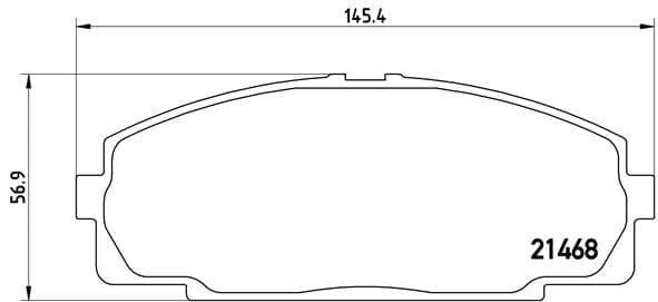 BREMBO Sada brzdových platničiek kotúčovej brzdy P83092 1