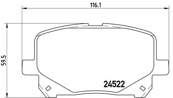 BREMBO Sada brzdových platničiek kotúčovej brzdy P83100 1