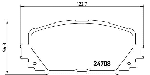 BREMBO Sada brzdových platničiek kotúčovej brzdy P83101 1