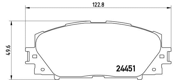 BREMBO Sada brzdových platničiek kotúčovej brzdy P83106 1