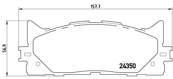 BREMBO Sada brzdových platničiek kotúčovej brzdy P83117 1