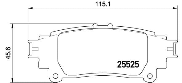 BREMBO Sada brzdových platničiek kotúčovej brzdy P83132 1