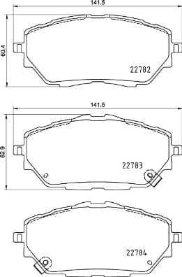 BREMBO Sada brzdových platničiek kotúčovej brzdy P83171 1