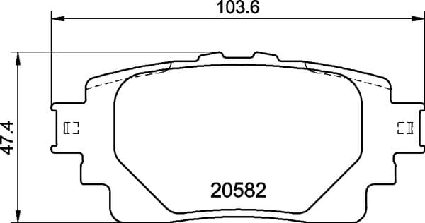 BREMBO Sada brzdových platničiek kotúčovej brzdy P 83 174 1