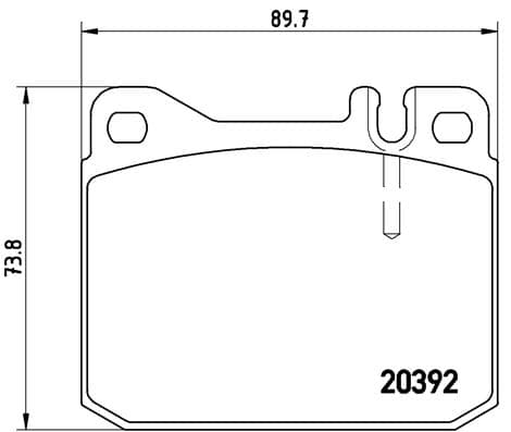 BREMBO Sada brzdových platničiek kotúčovej brzdy P85007 1