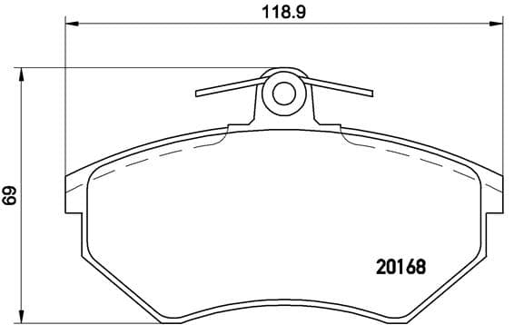 BREMBO Sada brzdových platničiek kotúčovej brzdy P85011 1