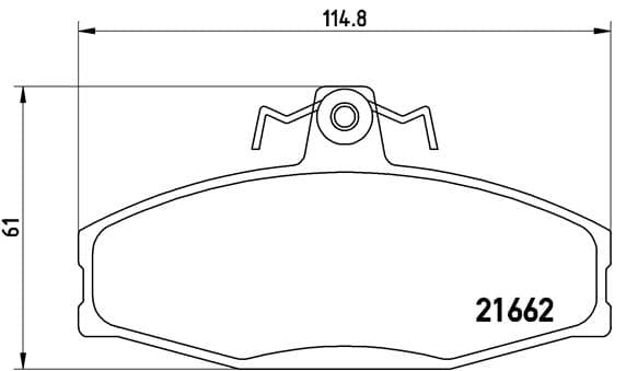 BREMBO Sada brzdových platničiek kotúčovej brzdy P85022 1