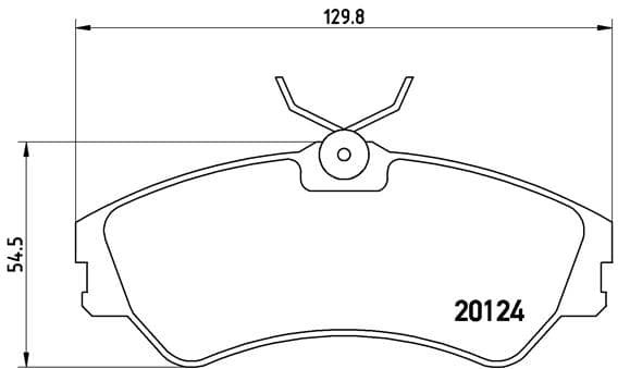 BREMBO Sada brzdových platničiek kotúčovej brzdy P85028 1