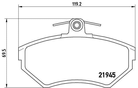 BREMBO Sada brzdových platničiek kotúčovej brzdy P85032 1
