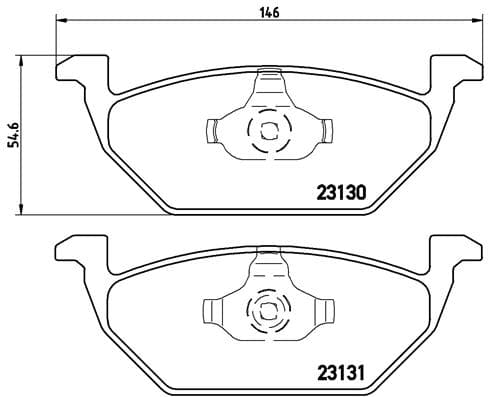 BREMBO Sada brzdových platničiek kotúčovej brzdy P85041 1