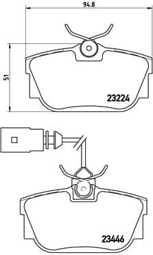 BREMBO Sada brzdových platničiek kotúčovej brzdy P85046 1
